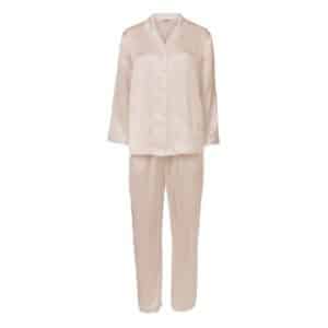 Lady Avenue Pure Silk Basic Pyjamas Perlhvid silke X-Large Dame