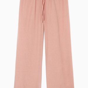 STRIPED SILK-BLEND PYJAMA TROUSERS