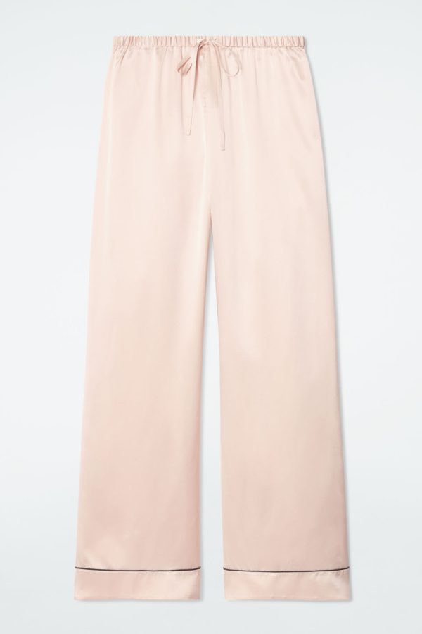 PIPED SILK PYJAMA TROUSERS